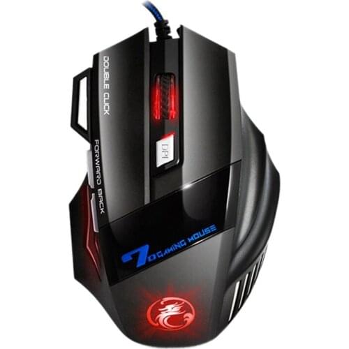 NEW-IMice X7 Computer Mouse, Rgb Four-Speed Adjustable Dpi Gaming Optical Mouse for Pc and Laptop