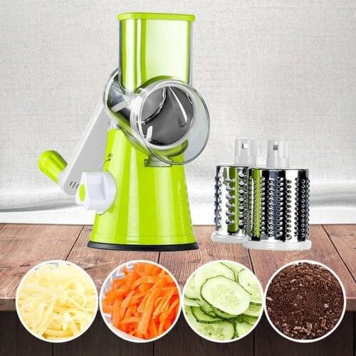 3 In 1 Round Cutter Potato Spiralizer Home Gadget Tool Vegetable Slicer Manual Kitchen Accessories Grater Vegetable Chopper