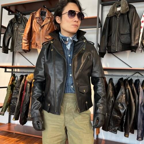 CDJ-24 Asian Size Super Top Quality Heavy Genuine Italian Cow Leather Slim Classic Cowhide Stylish Rider Jacket