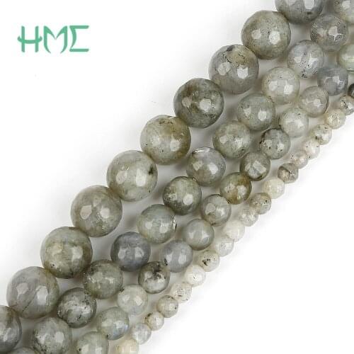 Hot Selling Fashion Dia 4/6/8/10mm Natural Moonstone Round Ball Beads for DIY Necklace Bracelet Jewelry Making Findings
