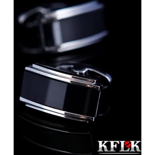 KFLK Jewelry shirt cufflink for mens designer Brand Black Cuff link french Button High Quality Luxury Wedding male guests