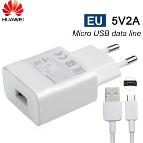 HUAWEI Original 5v 2a EU charger micro adapter usb type c cable for nova lite 3i 2i lhonor 8x p6 p7 p8 p9 p10 lite mate 7 8 9 10