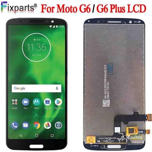 ORIGINAL 5.93" 2560x1440 LCD For Motorola Moto G6 Plus Display LCD XT1926 Touch Screen Digitizer Replace For Moto G6 XT1925 LCD