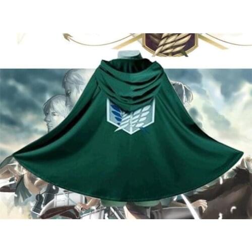 Anime no Kyojin Cloak Cape Clothes Cosplay Costume Fantasia Attack on Titan Plus A402