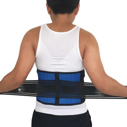 Lumbar Support Belt Back Brace for Men and Women Adjustable Waist Lower Back Support Massage Brace Lower Stress