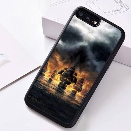 Sailing Ship Pirate ship Phone Case Rubber for iPhone 12 pro max mini 11 pro XS MAX 8 7 6 6S Plus X 5S SE 2020 XR case