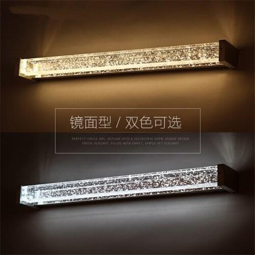 Luxury Mirror Headlight Crystal Bubble Wall Lamps Modern Bathroom Toilet Waterproof European LED Sconce Wall Lights Cabinet Lamp