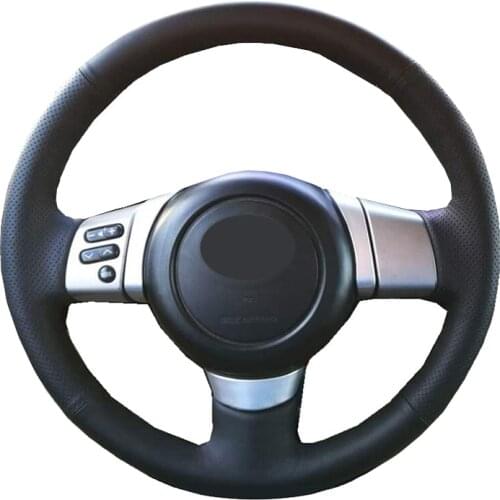 Hand Sewing Wrap Car Steering Wheel Cover Suede Carbon Fiber Leather For Toyota FJ Cruiser 2006-2009 2010 2011 2012 2013 2014