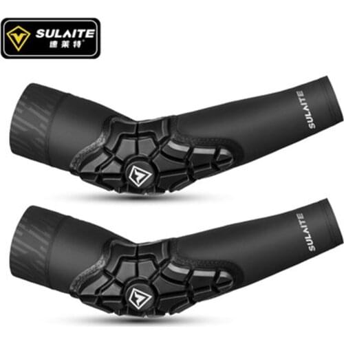 SULAITE Sleeve Motorcycle Elbow Guard Breathable Anti-fall Reflective Sunscreen Ice Sleeves Motorbike Elbow Protective Pads