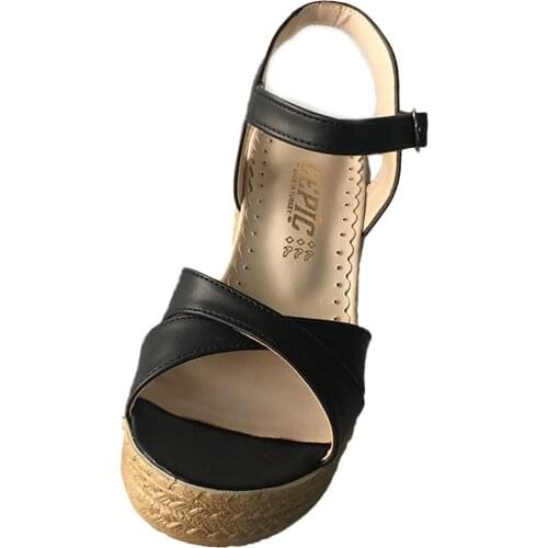 Wedges sandals female cross sandals filler cross sandals shoes wrist gusset high full mold