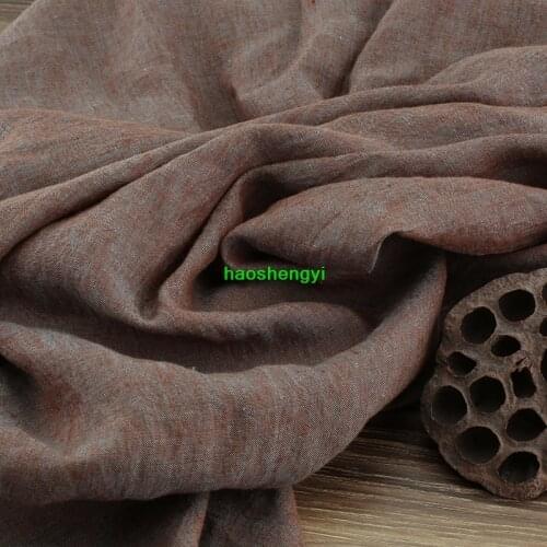 High-end yarn-dyed linen classic solid color clothing fabric