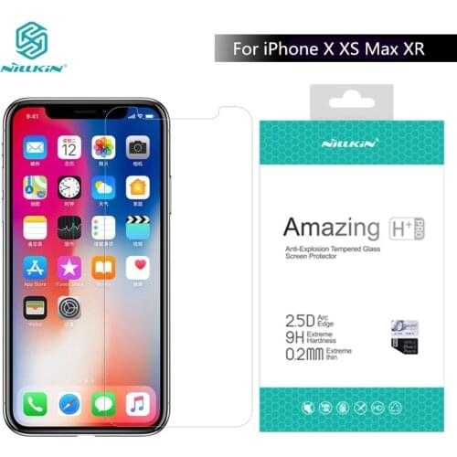 For iPhone XS Max XR X Glass NILLKIN Amazing 9H / H+ Pro Tempered Glass Screen Protector For iPhone 11 Pro Max Nilkin Glass