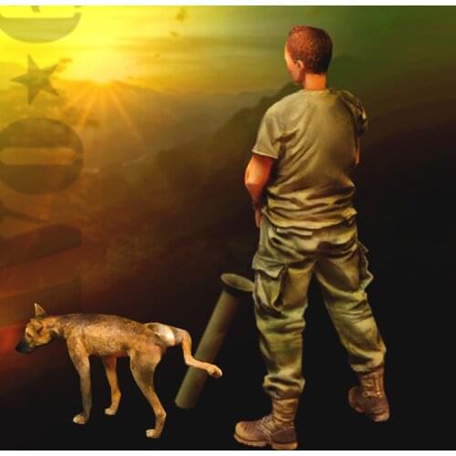 1/35 Life is Good, Resin Model Soldier, GK, World War II military theme, Unassembled and unpainted kit