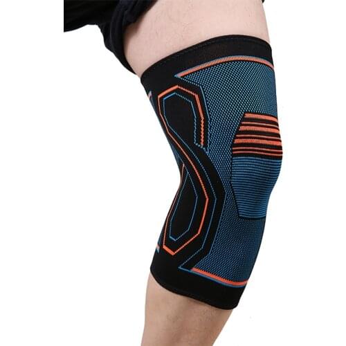 1Pcs Knee Support Brace Compression Knee Pads Strap Knitted High Elasticity Pain Relief Running Athletics Football Protection