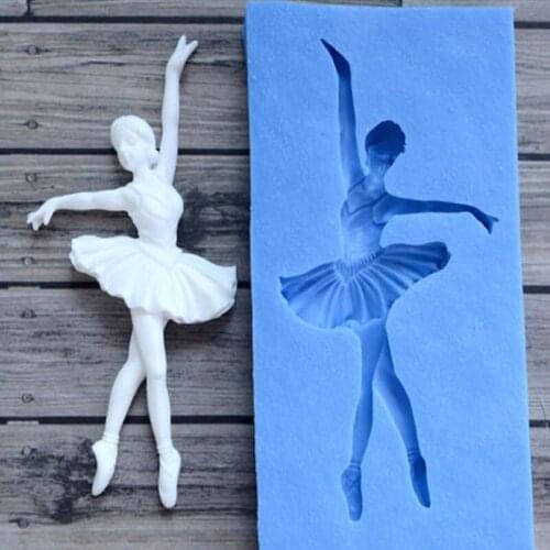 1Pc Sugarcraft Dancer Silicone Mold Fondant Mould Cake Decorating Tools Chocolate Gumpaste Mold Parties Supplies Kitchen Tool