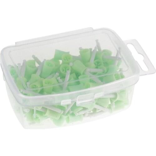 100Pcs/set Dental Polishing Rubber Cup Teeth Stain Removal Whitening Polishing Dentist Tool