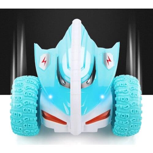 2.4G Mini Devil Fish RC Stunt Car Bouncing Buggy Cartoon Model Off-road Rotation Vehicle remote control Drift car Kids Toys