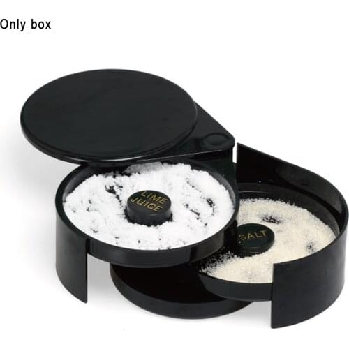 3 Tier Salt Cocktail Home Tool Accessory Rotating Bartender Sugar Bar ABS Practical Lime Juice Glass Rimmer Durable