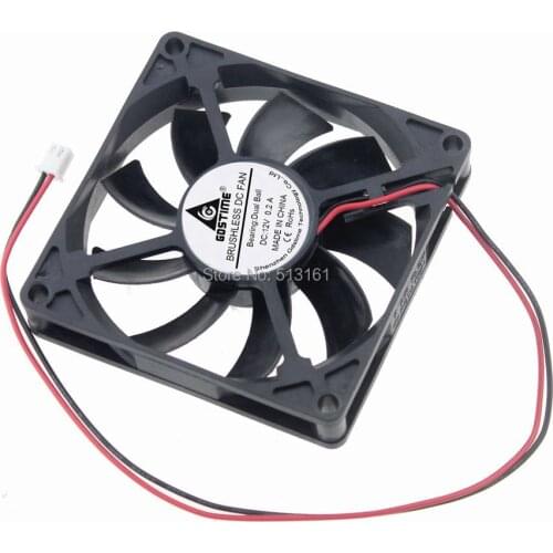 5PCS Gdstime 80cm DC Fan 80x80x15mm Ball Computer PC CPU Silent Cooling Case Fan Black 12V 8015