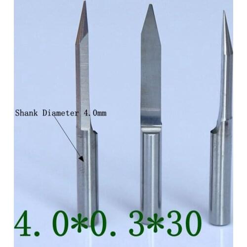 5PCS CNC cutter tools, PCB tungsten steel V-type computer engraving tools, CNC milling cutter 30 degrees 0.3mm machine parts