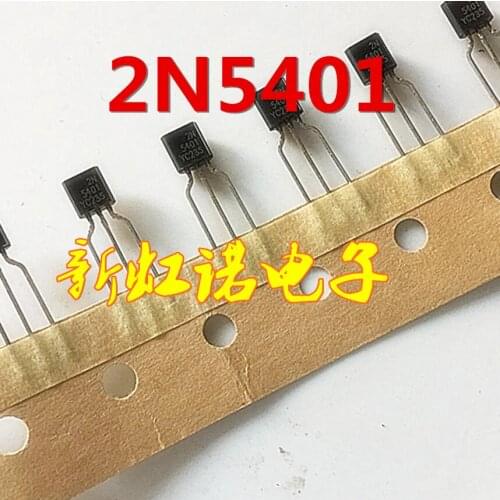 5Pcs/Lot New Original 2n5401 The TO-92 A / 150 V 0.3 PNP Power Transistor Integrated circuit Triode In Stock