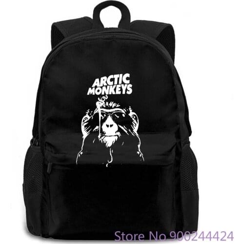 Arctic Monkeys Live Concert New Black Music White Gray Gif Black women men backpack laptop travel school adult