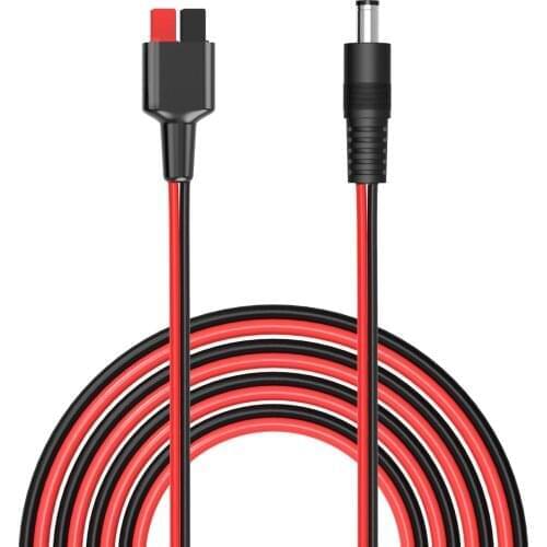 DC5525 Solar to Anderson 16AWG DC 5.5x2.5mm PowerPole Adapter Solar Panel Cable Connector Kits 1.5M for Portable Generator