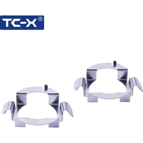 TC-X 1 Pair Car Light Base Holder H7 LED Headlight Metal Adapter Holder Retainer For Audi A3 A4L A6L For Buick LaCrosse/Excelle