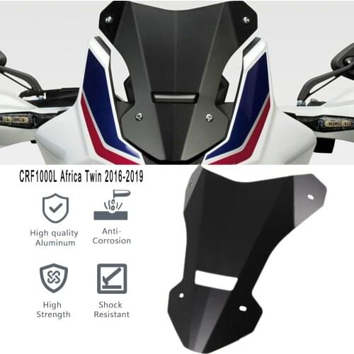 For HONDA CRF1000L Africa Twin crf 1000 l 2016-2019 Motorcycle Accessories Windscreen Windshield Deflector Protector Wind Screen