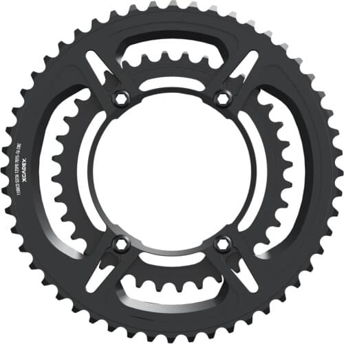 Double Bike Chainring 110bcd 4-Bolt 11-Speed Road Bike Chain Ring 50t-34t 52t-36t 53t-39t for Bicycle Crankset Parts