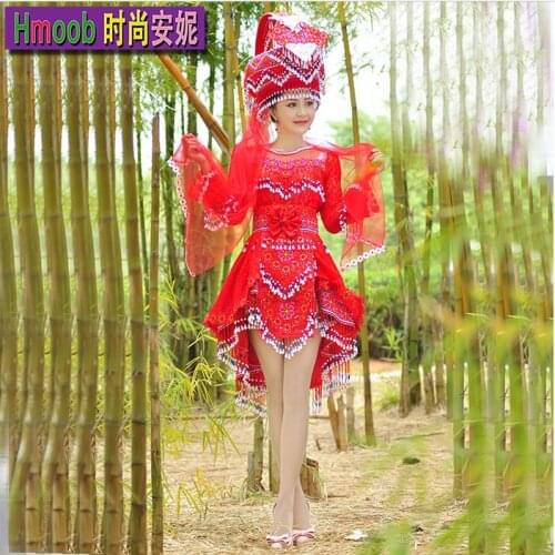 Chinese Ethnic clothing Tailored Luxury Wedding dress Hmong Women Miao