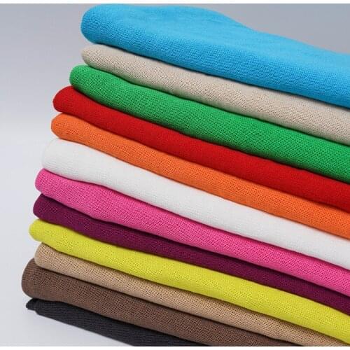 Summer Breathable Blouse Fabric DIY Sewing Material For Long-Sleeved Cardigan T-shirt Knit Thin Cardigan Fabric 50x150cm