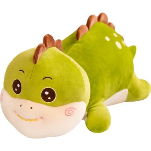 Hot Arrive Cute Green Dinosaur Plush Toy Soft Cartoon Animal Dinosaur Stuffed Doll Boyfriend Pillow Kids Girl Baby Birthday Gift