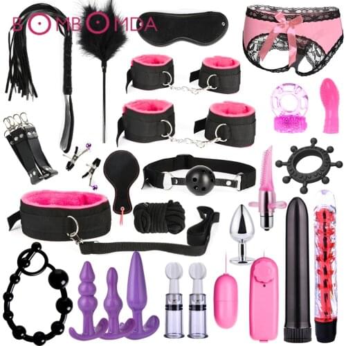 Adult Sex Toys Set Vibrators/Lock Rings/Kegel Ball/Anal Plugs/Finger Massagers/Anus Washer Sex Massage Tools For Women Men Gays