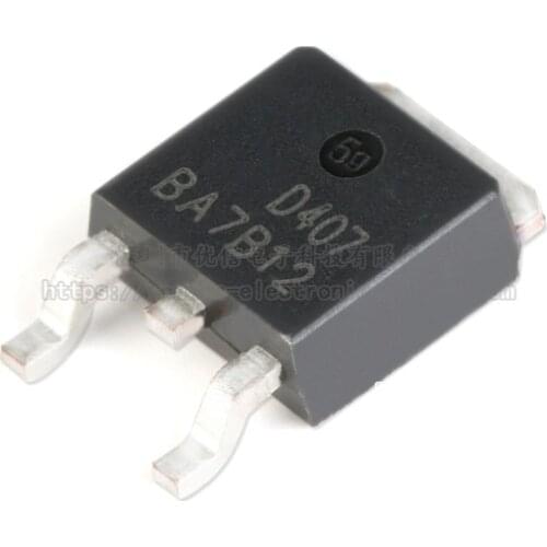 10pcs / 1 lot Original AOD407 TO-252 P channel -60V / -12A SMD MOSFET (field effect tube)