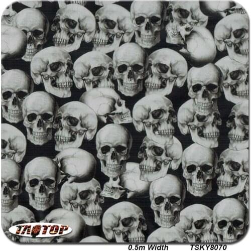 ITAATOP TSKH8070 0.5m 10m Skull Film Liquid Image Film Patterns Water Transfer Printing Film