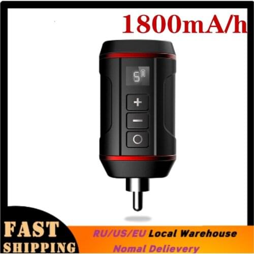Portable Mini Wireless Tattoo battery Power Supply RCA AUDIO DC Connector Travel Fast Charge for Rotary Tattoo Machine