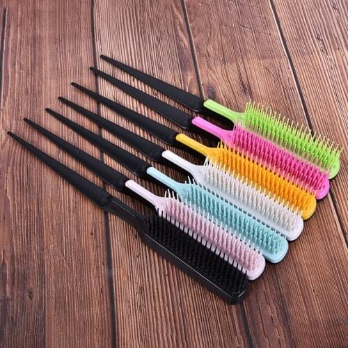 1pcs Professional Anti-static Hair Massage Comb Pointed Tail Comb Prevent Hair Loss Hair Brush Salon Styling Tool