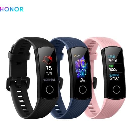 HONOR Band 5 0.95 Inch Fitness Smart Bracelet Watch Intelligent Sleep Heart Rate Monitoring 5ATM Waterproof BT 4.2 Smart Watch