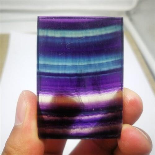 Natural rainbow fluorite crystal gemstone platter meditation healing chakra polished rock crystal gemstone plate home decoration