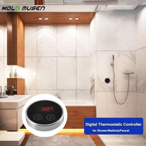 LCD Touch Thermostat Temperature Controller Panel Digital Thermostatic Shower Mixer Faucet Panel Thermostatic Bath Mixer Conrtol