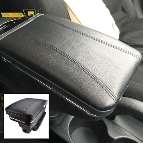 XUKEY For Hyundai New Accent Solaris 2 Arm Rest 2017 - 2018 Leather Black Armrest Center Console Box