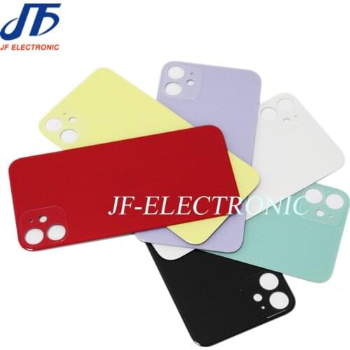 5pcs Back Battery Glass Cover Wide Bigger camera hole For iPhone 11 pro max Replacement Rear Housing Door
