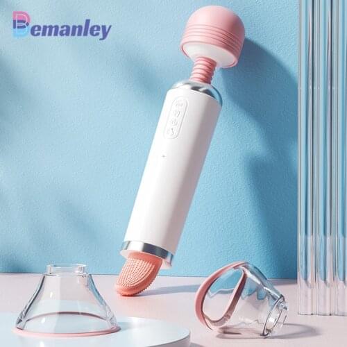 Female Vibrator Nipples Sucking Tongue Licking Clitoris Sucker Masturbator Oral Sex Flirting Vibrator Adult Products Sex Toys 18