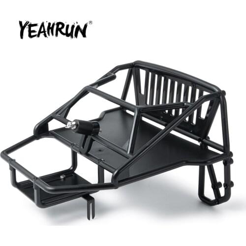 YEAHRUN Hard Plastic Rear Cage for Traxxas TRX-4 Axial SCX10 II 90046 Redcat GEN 8 Scout II 1/10 RC Crawler Car Upgrade Parts