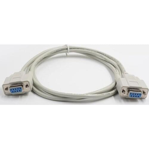 1.5mtr rs233 db9 female to female crossover null modem cable rollover db9 cable