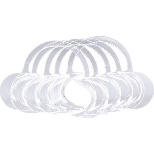 10 Pcs Disposable Teeth Whitening Mouth Opener Fit Cheek Dental C-type Retractor Home Used Consumable Owning Strong Elasticity