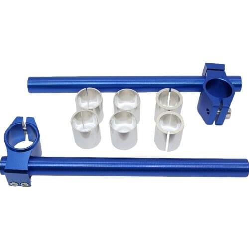 100% Brand New Aluminum Alloy CNC Ergonomic Motorbike Handlebars Adjustable Clip On Fork Cafe Racer 25,29,30mm