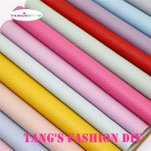 18pcs---20X22CM DIY Hair Bow Material High Quality Embossed PU Synthetic Faux Leathers