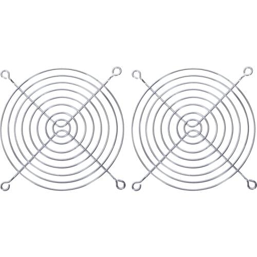 2 x Metal Wire Finger Guard Grill for 120 x 120mm Computer Case Fan